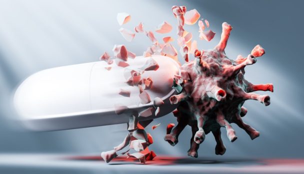 Effective,Drug,,Medicine,Against,Coronavirus,Covid-19.,Treatment,Research,,Hope,For